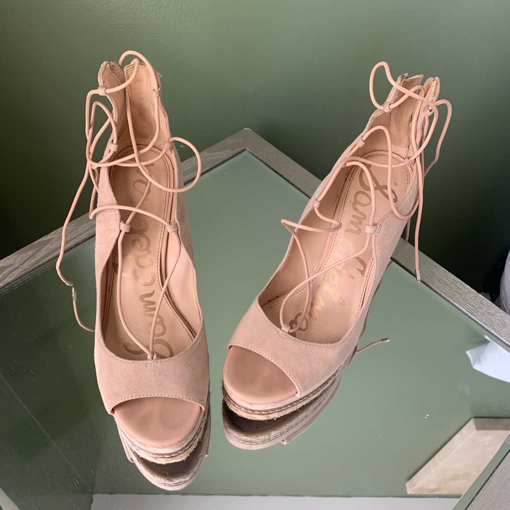 Women’s wedge lace up sandals